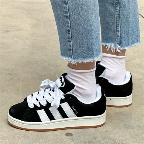 adidas campus junior zwart|adidas campus 00s black.